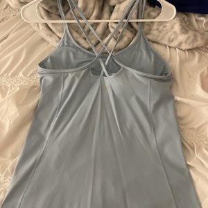Blue lululemon tank top with bra